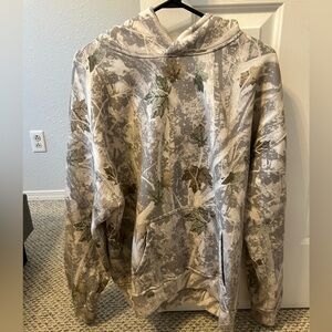 Abercrombie white camo hoodie